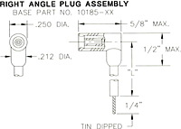 Right Angle Plug Assembly for Midgi Series