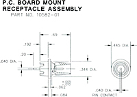 P.C. Board Mount Receptacle Assembly