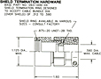 Shield Termination Hardware Dimensional Drawing (093-009-XX)