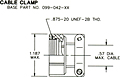Cable Clamp Dimensional Drawing
